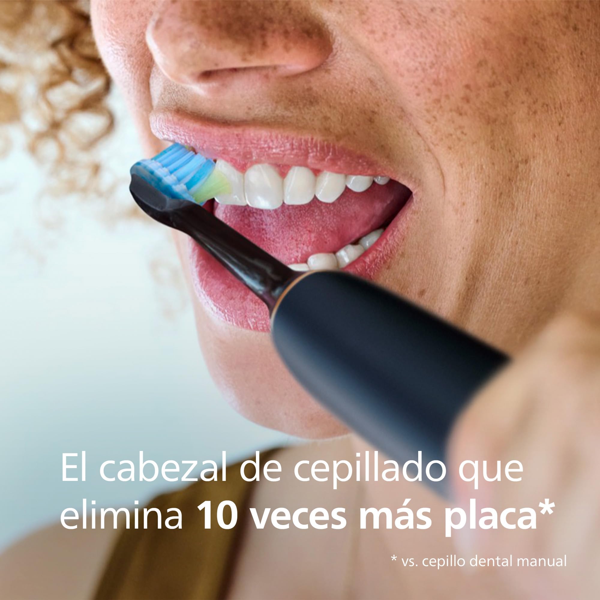 Philips Sonicare C3 Premium Plaque Defence, cabezales de cepillo dental de repuesto originales, negro, paquete de 2, HX9042/88