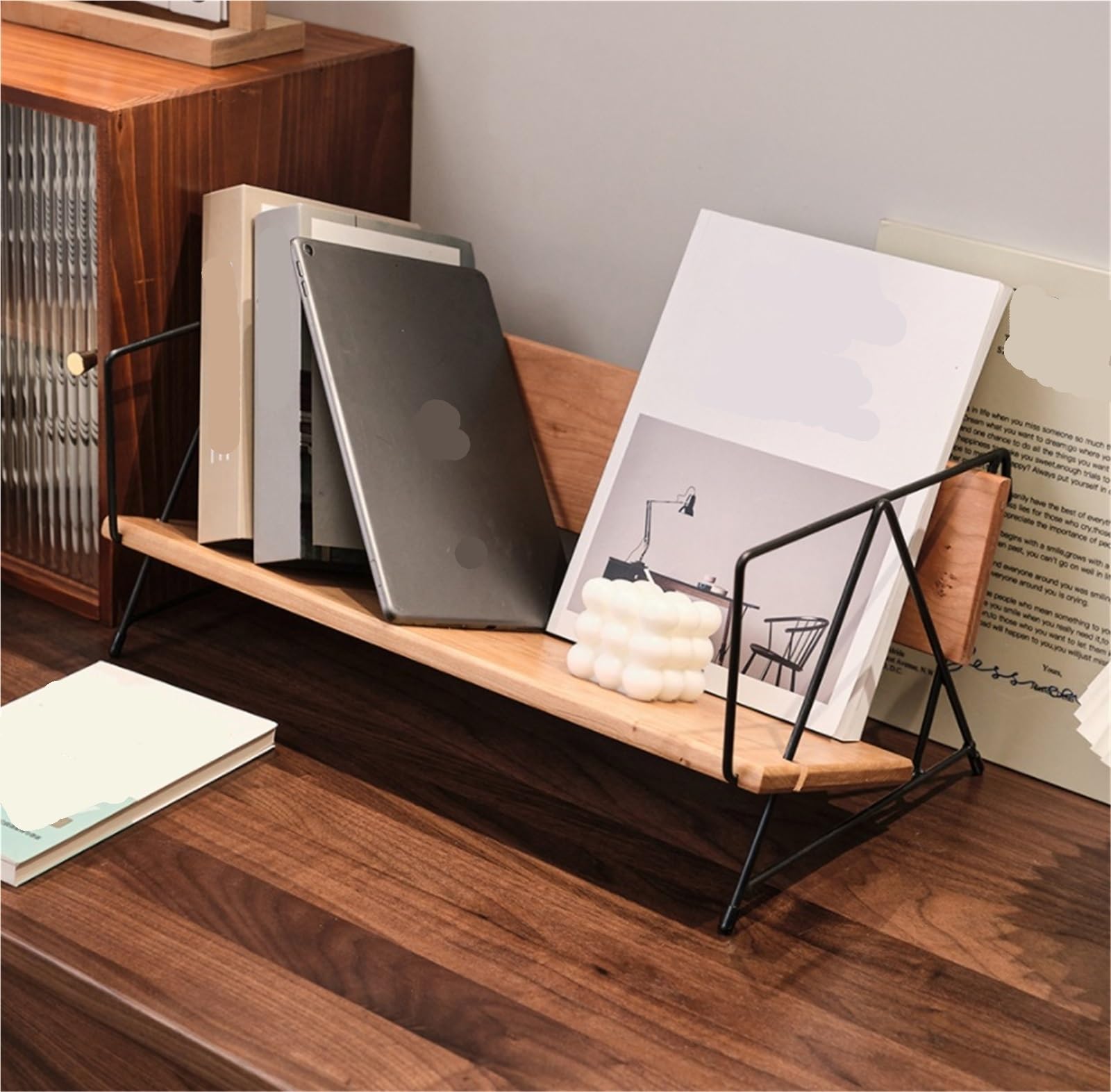 Rekordzista Stojak Na Płyty Winylowe, Minimalistyczny I Retro Organizer Pliki CD, Magazynów, Książek Przechowywanie