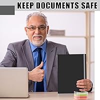 Vista 6 de Teling 150 portadas de informes de plástico con 3 puntas, carpeta frontal transparente de currículum vitae para informes comerciales, carpetas