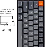 Vista 3 de Keychron K14 70% diseño 72 teclas Bluetooth inalámbricoUSB teclado mecánico para juegos para Mac con Gateron G Pro interruptor