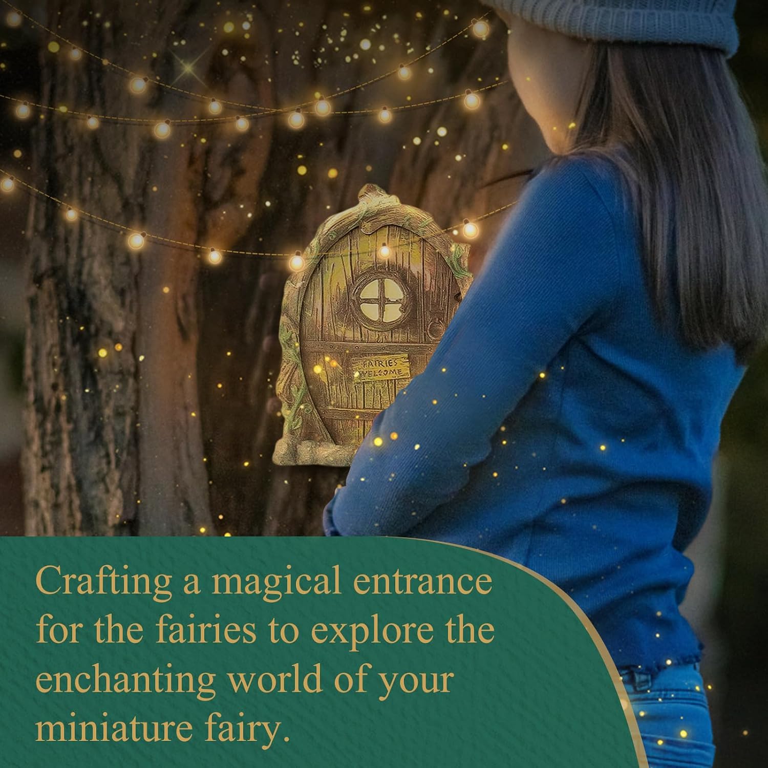 6PCS for Miniature Fairy Door, for MINI Fairy Garden Door for Tree, Tiny House Doors Fairy Garden Accessories, Outdoor Tree Decor Accessories