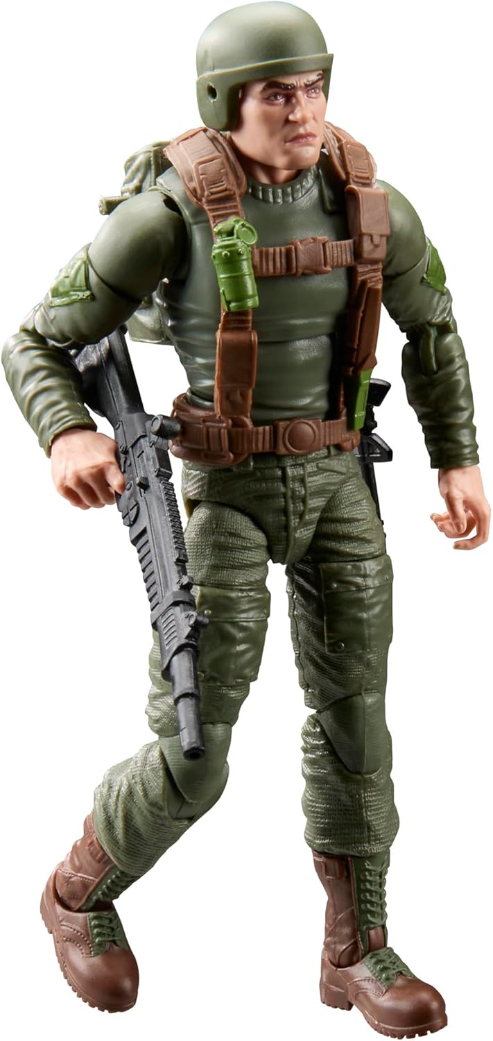G.I. Joe Classified Series Retro Cardback Robert Grunt Graves, Collectible 6 Inch Action Figure Set with 7 Accessories