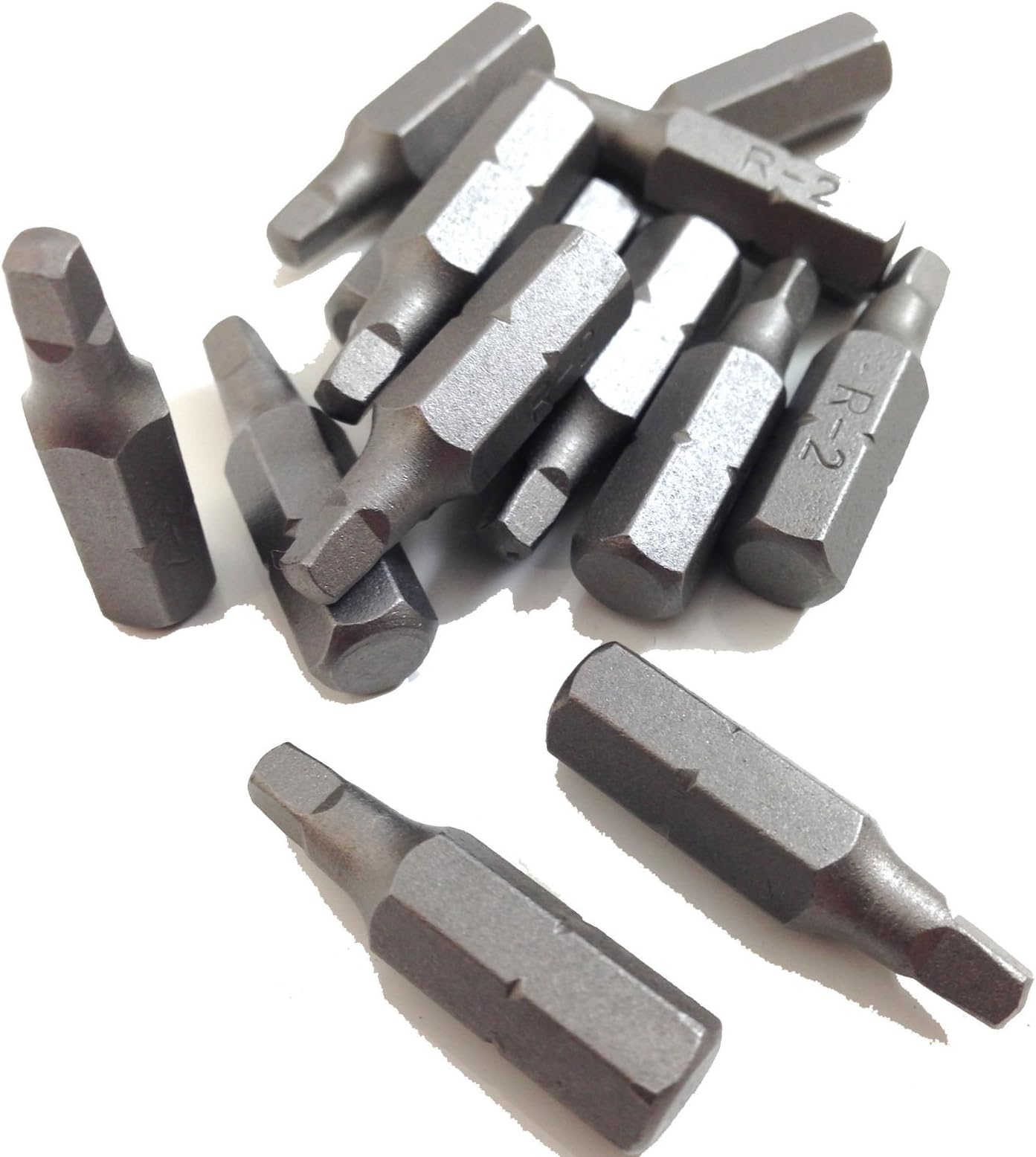 20 PACK OF ROBERTSON SQUARE DRIVE SCREW INSERT BITS, 25mm No 2 - SCREWDRIVER