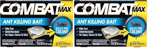 Combat Max Ant Killing Bait Stations, Indoor and Outdoor Use,