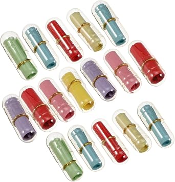 Mini Scrolls 300Pcs Clear Mini Plastic Wish Bottles Capsule Message Bottles for Wedding Favors Scrapbooking Decor Mini Wish Bottle For Garland Party Christmas Decoration