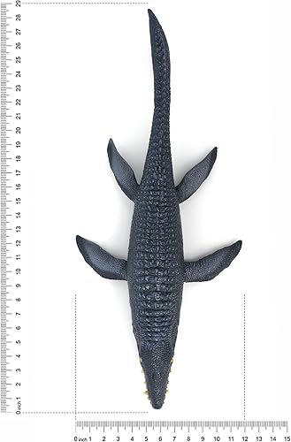 Miniatura 6 de Willkos Mosasaurus - Juguete realista de dinosaurio, océano y mar, regalo de dinosaurio de Navidad y cumpleaños, juguete de mosasaurio, figuras de