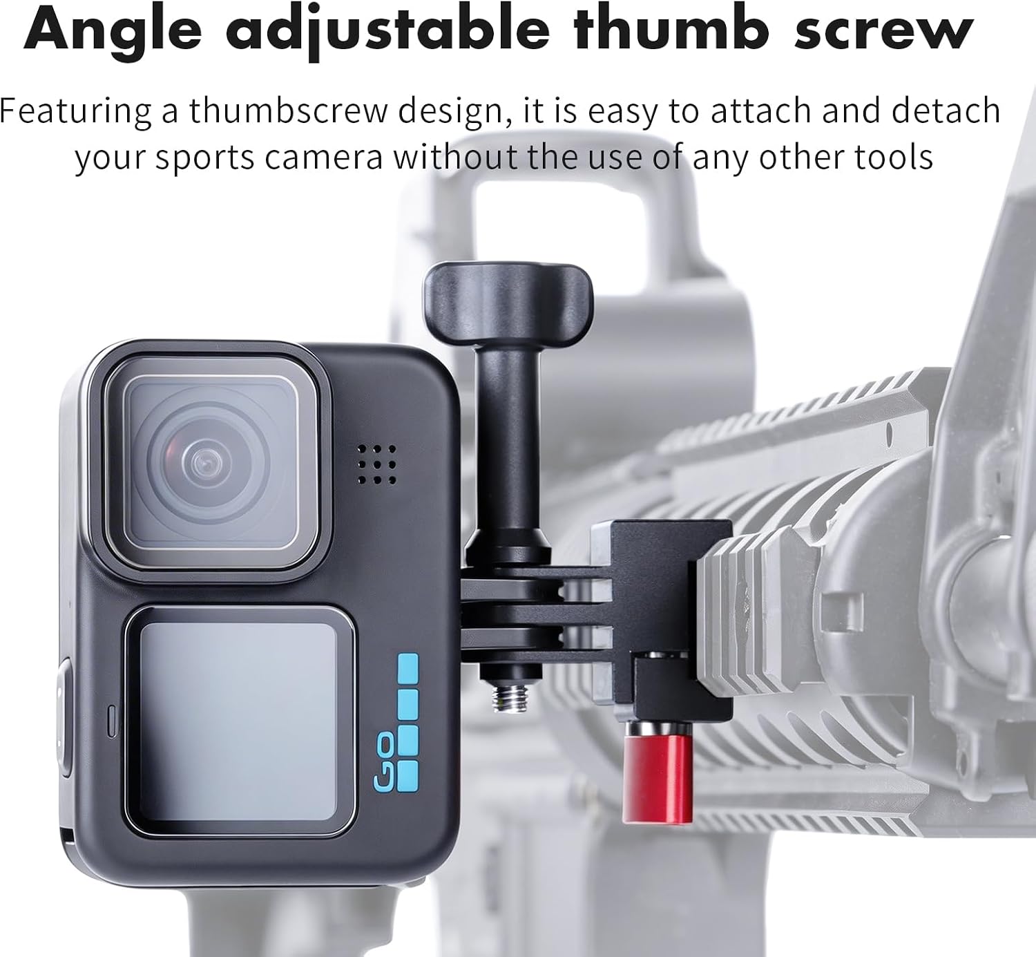 SEASKY GM03 Aluminum Metal Gun/Airsoft Picatinny Rail Mount Holder for Gopro Hero 13/12/11/10/9 DJI Action 6/5/4/3/2 Insta360 Ace Pro 2 Sports Camera Accessories Hunting POV/Vlog Wargame