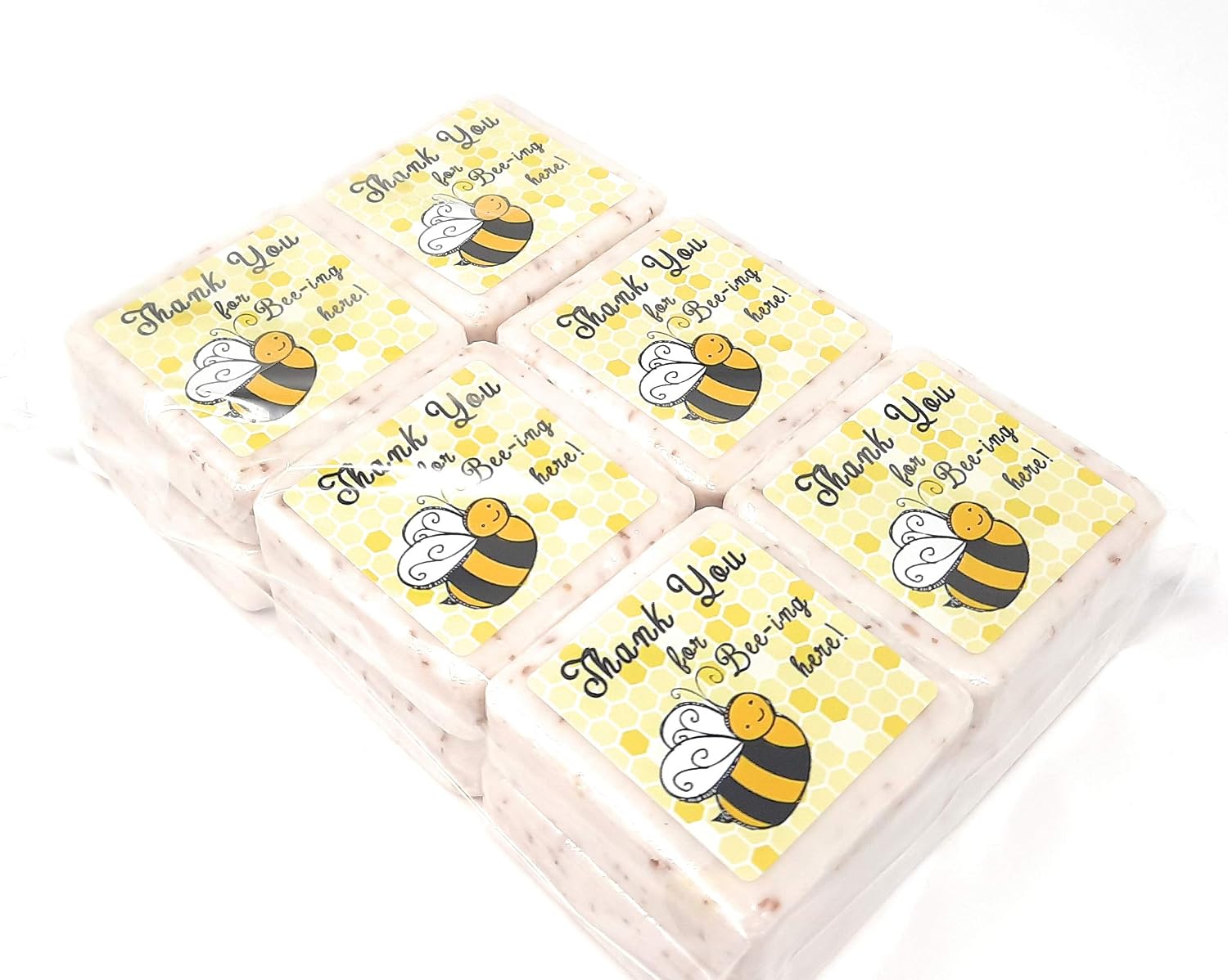 12 Bee Thank You Soap Favors - 1.5oz Soap Favors - Bee Party Favors - Bee Wedding Favors - Bee Birthday Favors