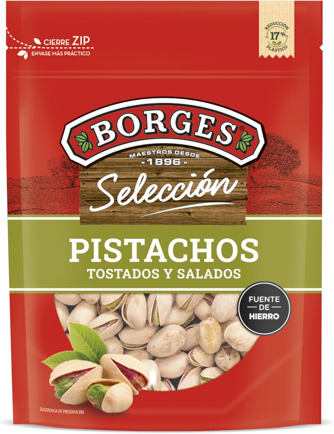 Borges Pistachos Tostados al Punto de Sal 130 g