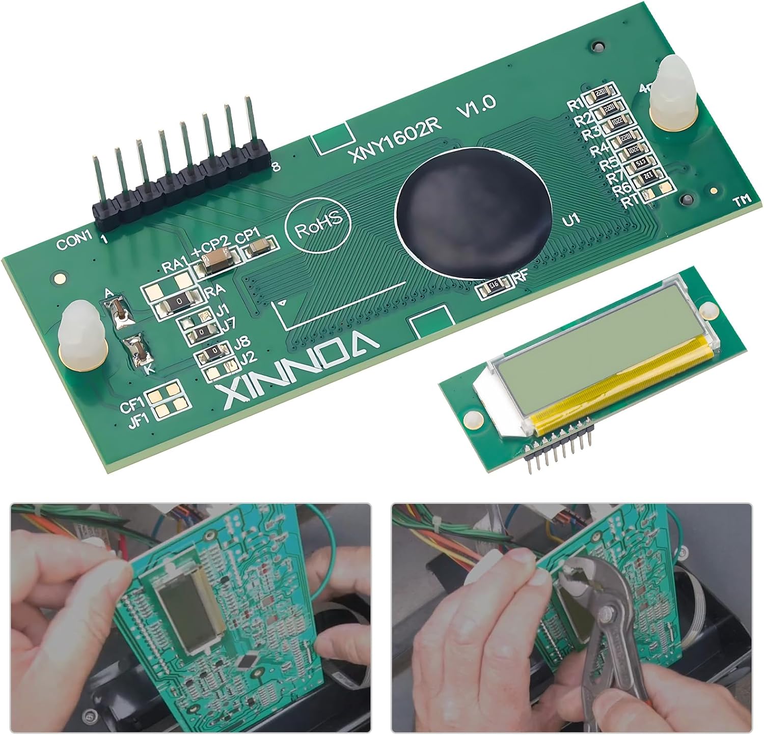 013640F LCD Display Pool Stat Kit for Raypak Pool Heater - Replace 185B 265B 335B 405B 206A 266A