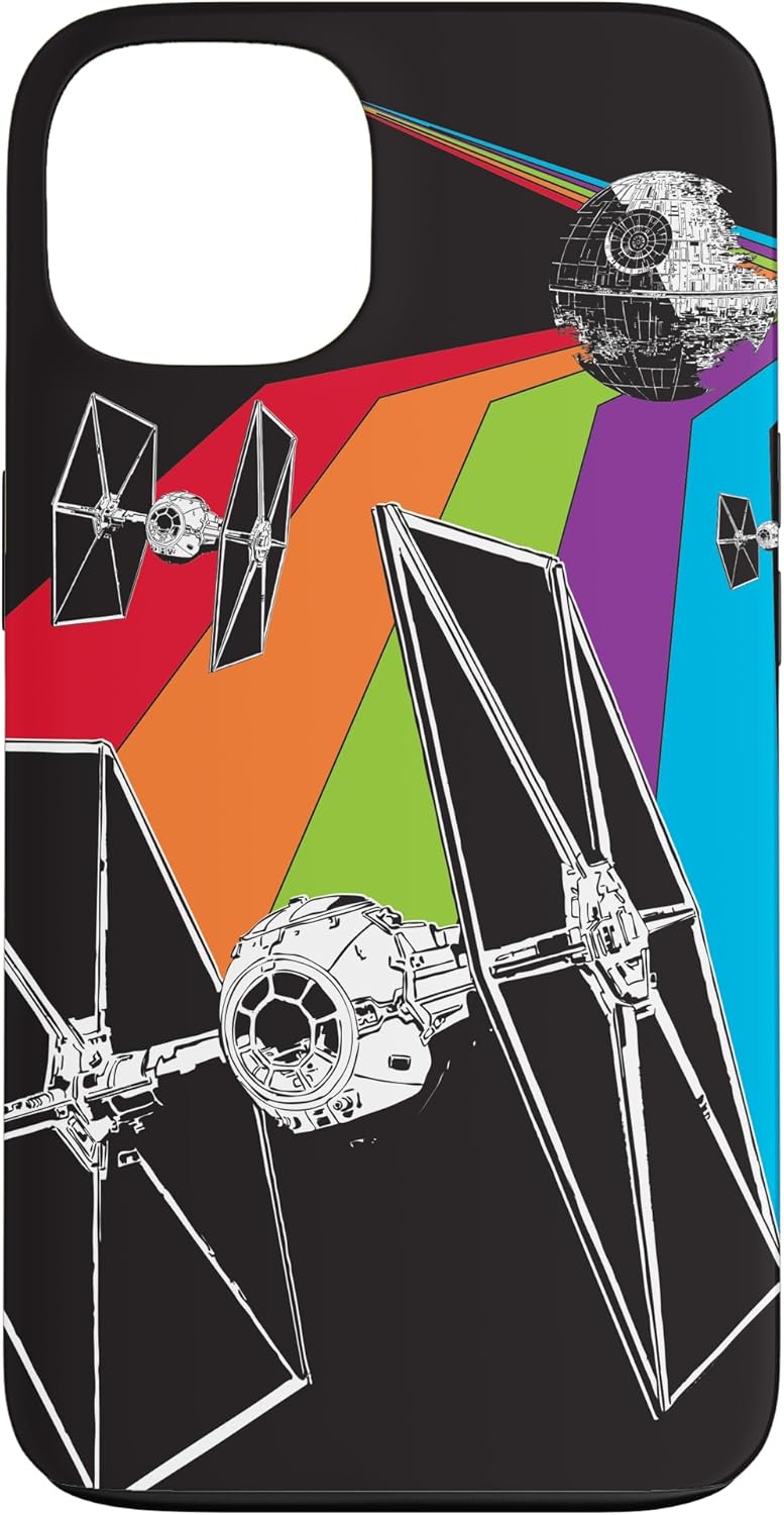 Star Wars TIE Fighter Rainbow Black Case for iPhone XR