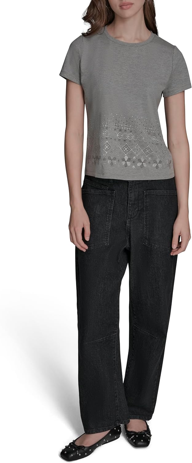 BCBG Womens Flower Blouse - Image 2