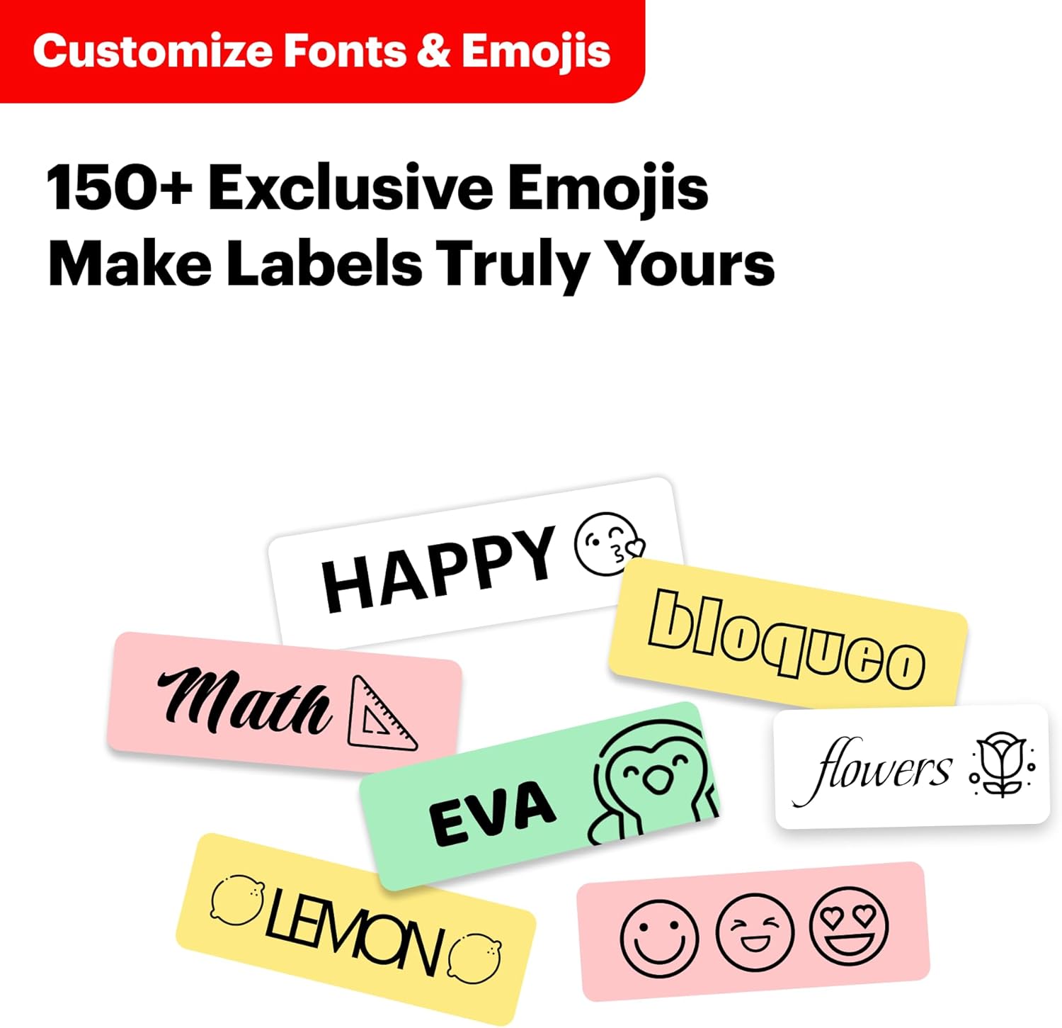 KODAK Label Maker Machine + 12-Pack Refills Bundle, Safe Blade Label Printer for Office, School & Home Organization, White