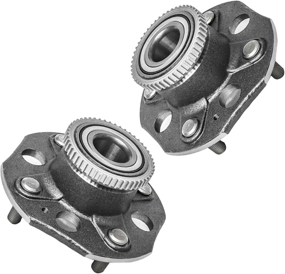 TUCAREST 512178 x2 (for 2.3L w/4-Wheel-ABS Models) Rear Wheel Bearing and Hub Assembly Compatible with 1998 1999 2000 2001 2002 Ho-nda Accord [4 Lug W/ABS;512177] - Image 2