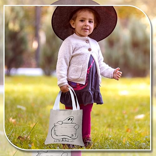 Miniatura 7 de Moukeren 50 bolsas de lona a granel, mini bolsa de mano en blanco, bolsa reutilizable de algodón natural pequeña para regalo de fiesta de limón de