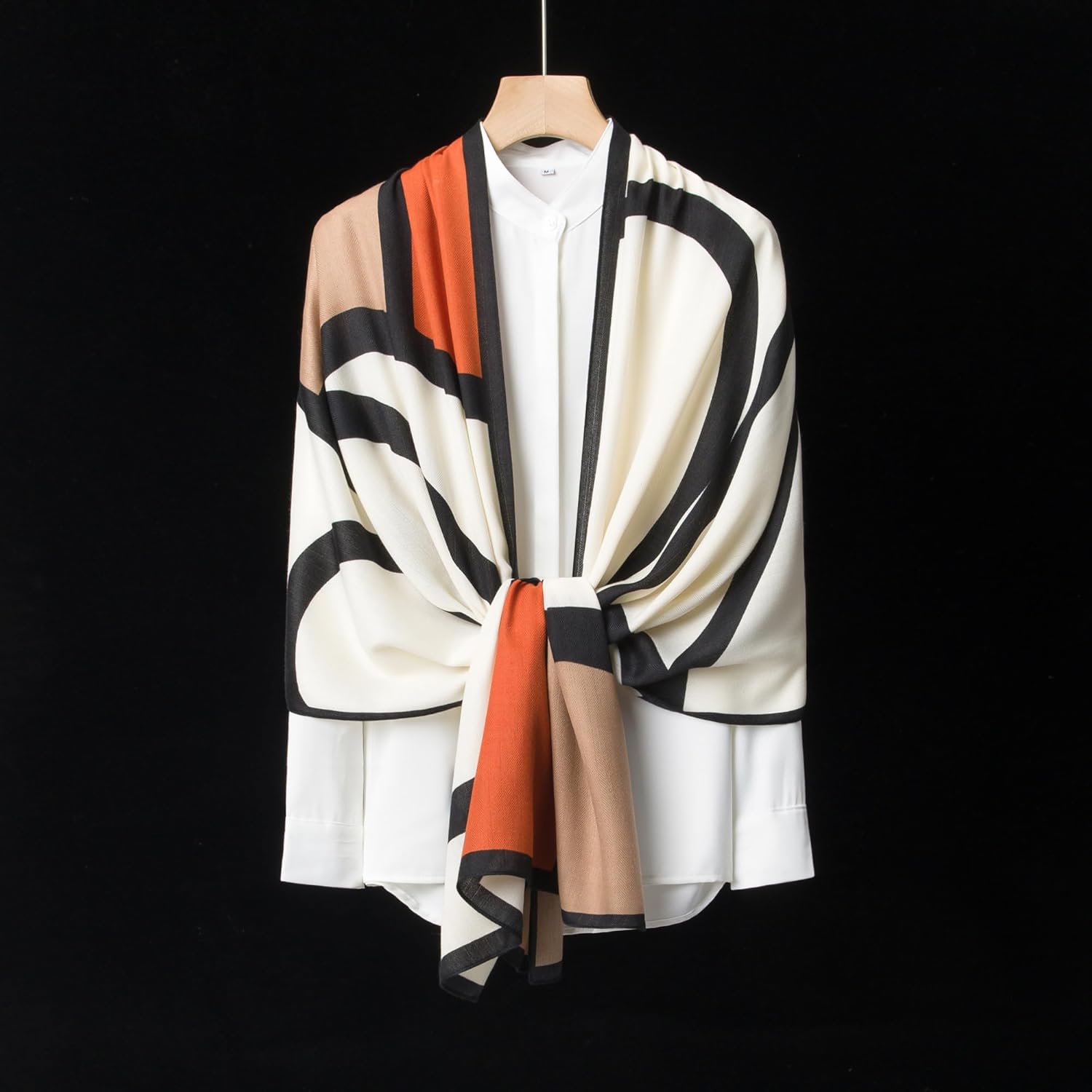 Women's Oversized Pashmina Scarf - Luxurious Wool Feel Shawl Wrap, Warm Winter Accessory with Gift Packaging - Image 9