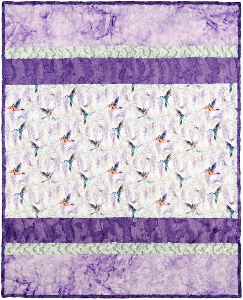 Sensational Strips Cuddle Kit 58inX73in Wisteriah