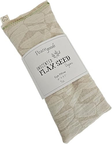 Miniatura 3 de Almohadas de ojos sin perfume (paquete de 5 muestreadores), franela de gasa de algodón suave, relleno de semillas de lino con peso para yoga,