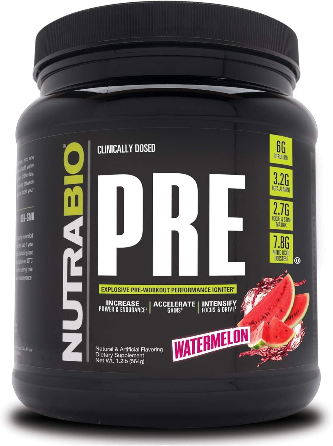 Buy NutraBio PRE Workout Powder Sustained Energy, Mental