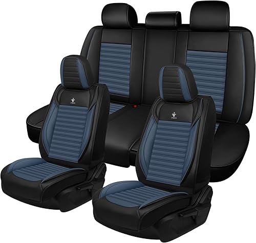 Miniatura 13 de Seat Covers Fit for Mini Convertible 2009-2025 Premium Leather Car Seat Covers, Waterproof Non-Slip and Airbag Compatible, Fashion Car Seat Black