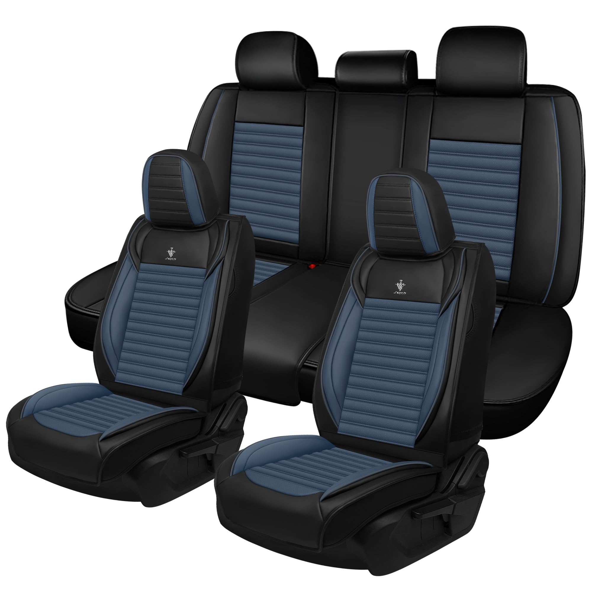 Car Seat Cover Fit for Chevy Equinox 2005-2024 Breathable and Waterproof Faux Leather Automotive Fashion Seat Covers,Non-Slip Easy to Install Car