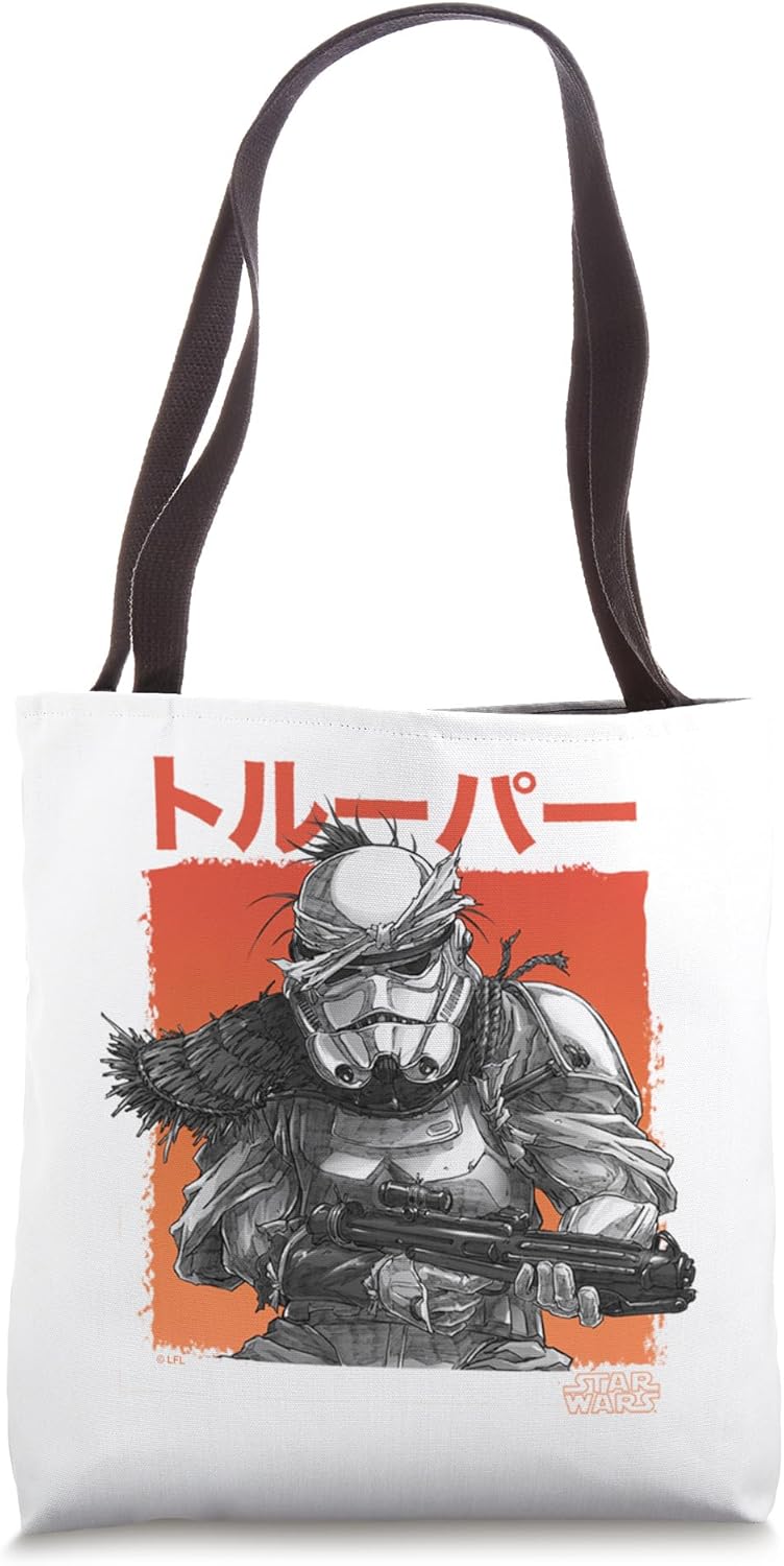 Star Wars Visions Stormtrooper Samurai Color Pop Tote Bag