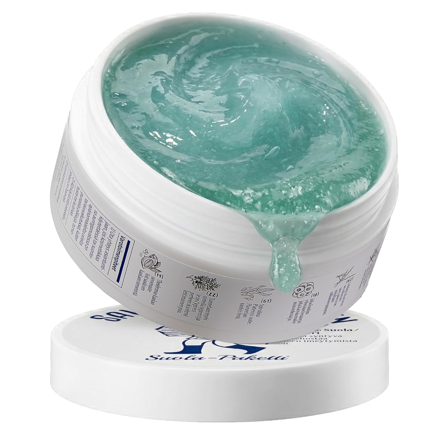 Saunan Heating Salt Mask | Self-Warming Wash Off Mask for Pore Tightening & Sebum Softening | 13% Salt, Birch Sap & Blueberry Extract | Gentle Exfoliation | Korean Skin Care (3.17 fl oz)