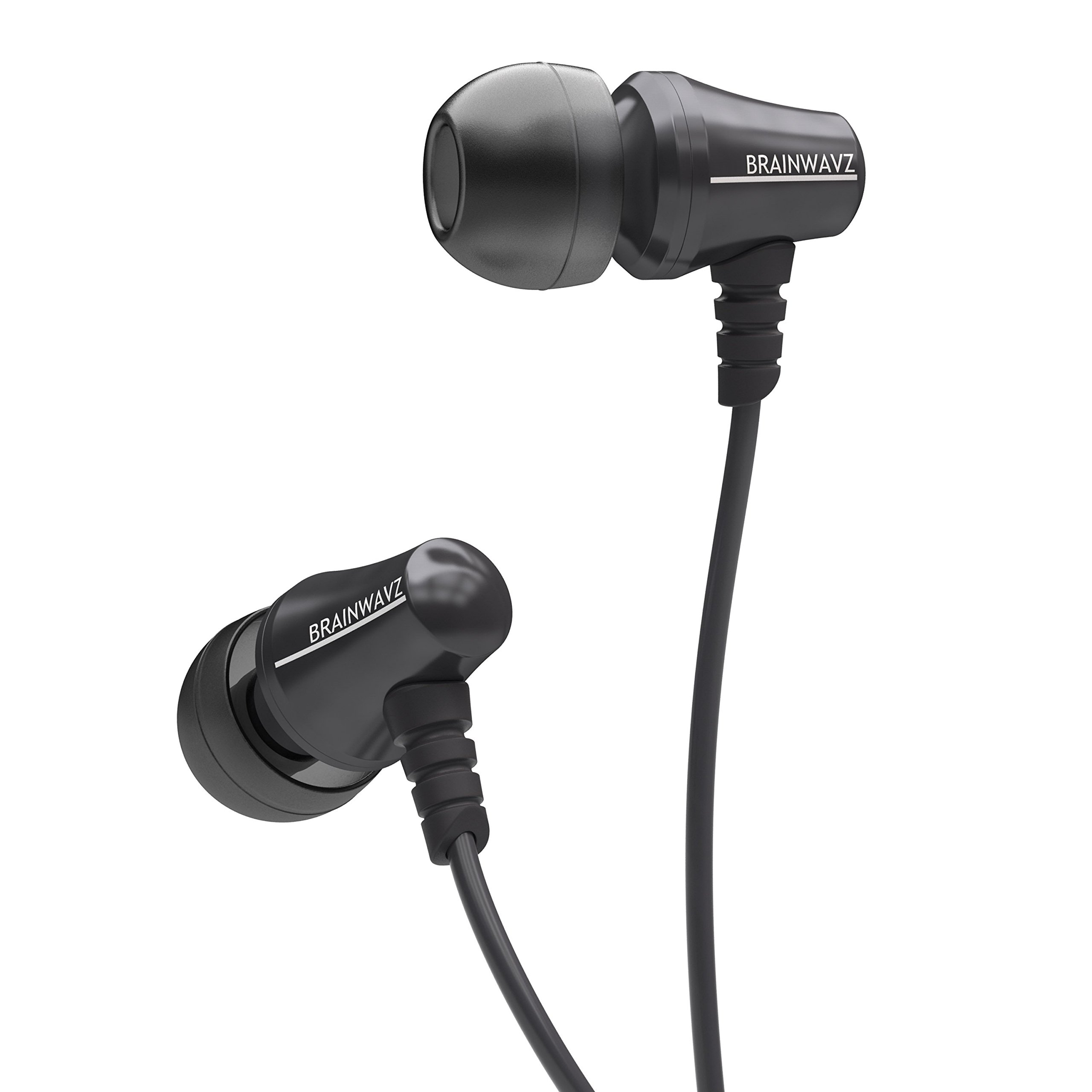 Brainwavz Jive in Ear Earbuds Noise Isolating Earphones Remote & Mic Headset Stereo Headphones (Jive Black)