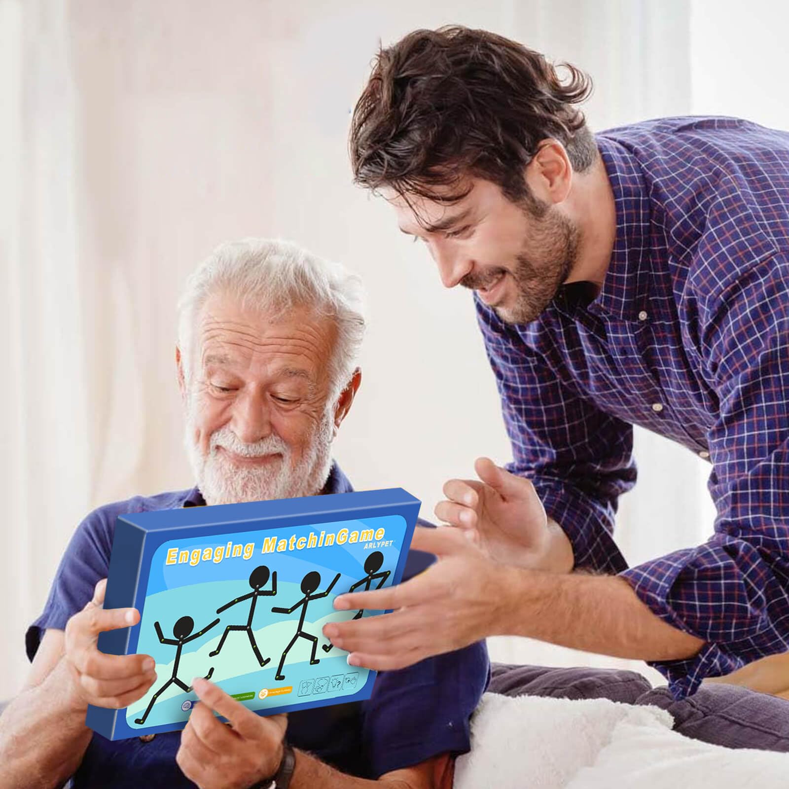 Juego de emparejamiento atractivo para adultos con actividades de demencia