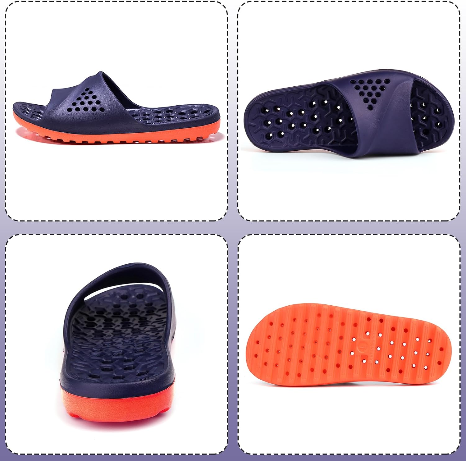 Men's Plus Size Shower Shoes Quick Drying Shower Slippers for Men