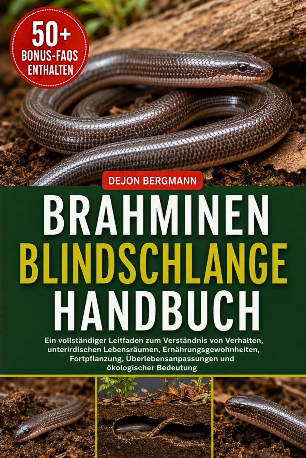 BRAHMINEN-BLINDSCHLANGE HANDBUCH: Ein vollständiger Leitfaden zum Verständnis von Verhalten, unterirdischen Lebensräumen, Ernährungsgewohnheiten, ... und ökologischer Bedeutung (German Edition)