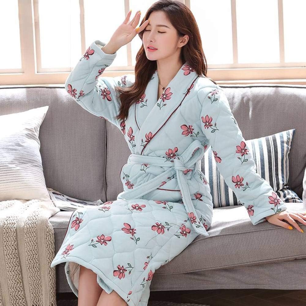 long floral bathrobe