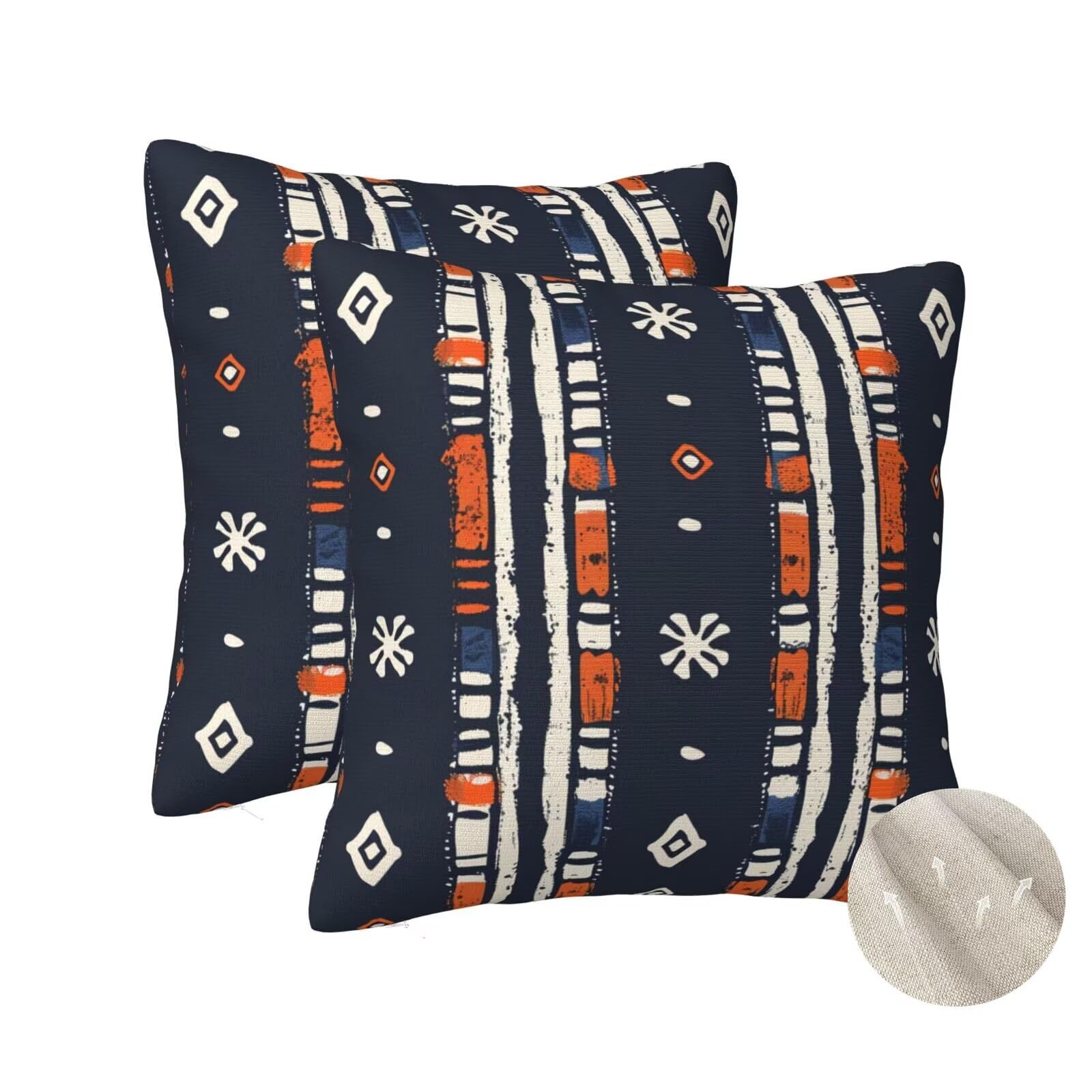 Housse de coussin 50x50 cm lot de 2 style national le cadeau déco idéal