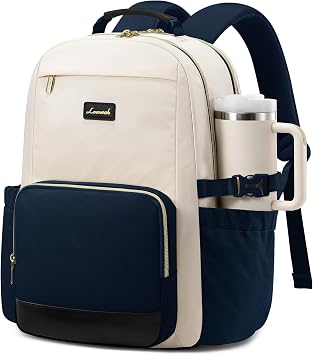LOVEVOOK Women's Backpack 15.6 Inch Laptop School Backpack Teenager with Large Compartment for Water Bottles Travel Backpack Women Elegant for University Daypacks Daypack Work Bag Teacher Bag