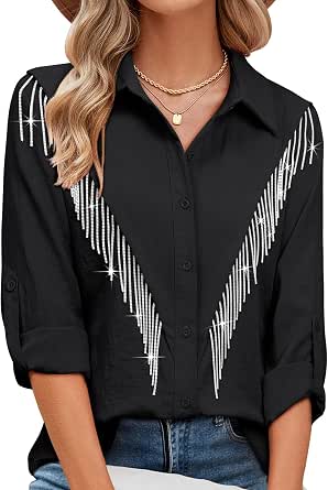 Studded Fringe Button Down Denim Jacket | Decorated Fitted Casual Jacket