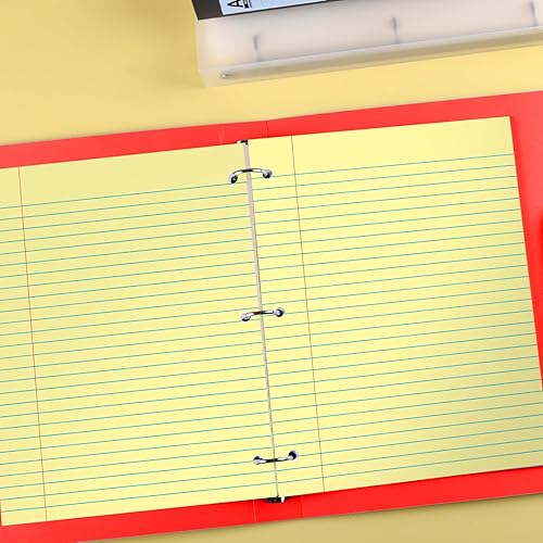 Miniatura 17 de KAISA hojas sueltas, 150 hojas de repuesto de 8 x 10.5 pulgadas, con rayas angostas, con 3 agujeros perforados para carpetas de 3 anillas, 12