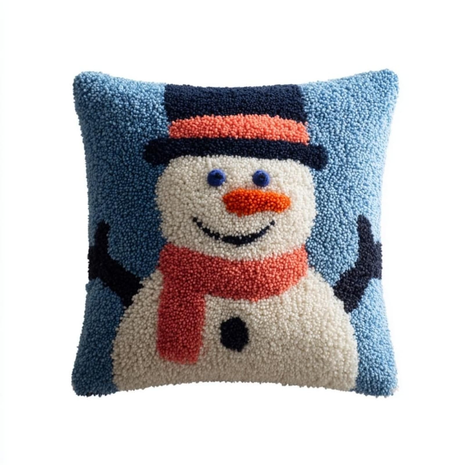 AxiangziK Latch Hook Cushion Kits for Adults,Cute Snowman