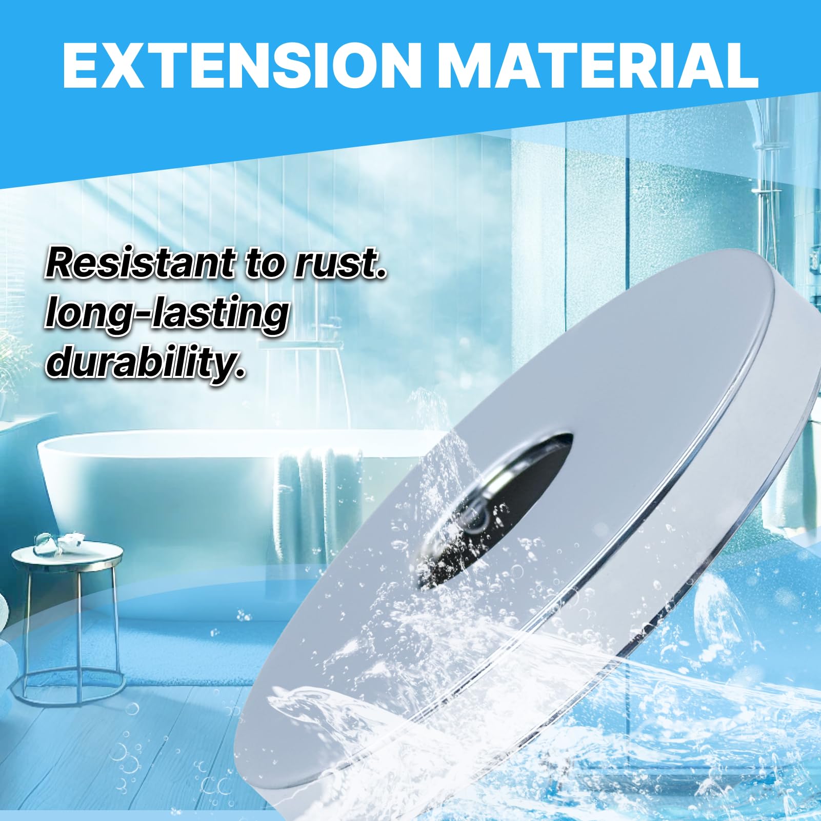 Hugwish tap Shower Pipe Cover Plate 3/4 inch 27mm x 90mm x 10mm in Height 4pcs - Image 4