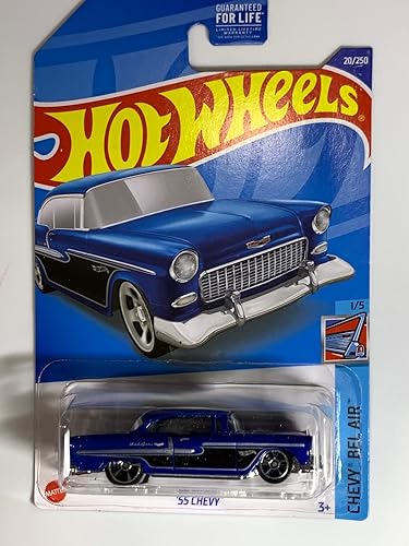 Miniatura 1 de DieCast Hot Wheels '55 Chevy, Chevy Bel Air 15 Azul 20250