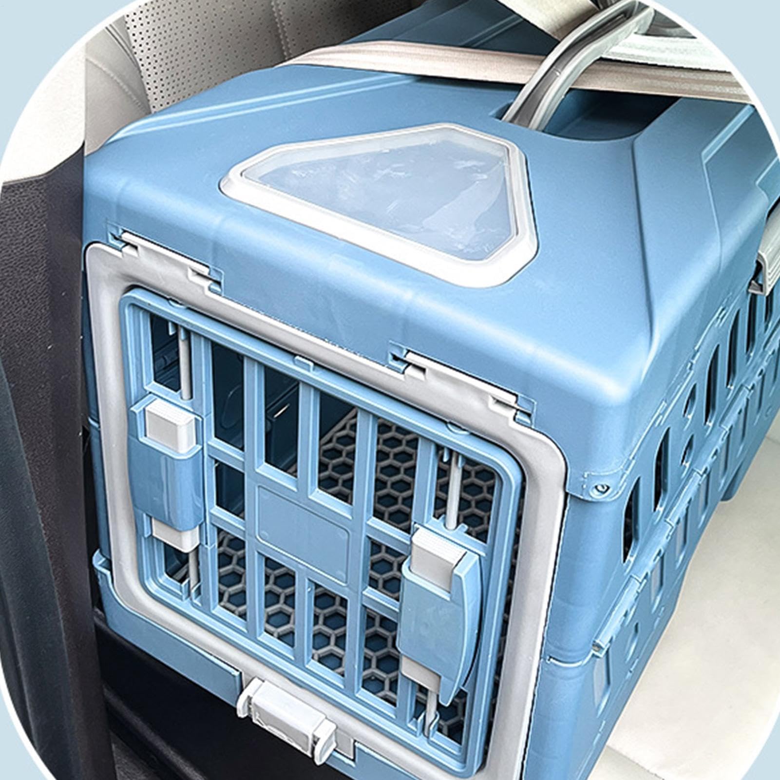 Transportery Dla Kota Składane Przewiewne Pudełko Do Przenoszenia | Przenośny Transporter Dla Małych Psów Z Uchwytem Dla Kociąt I Szczeniąt Na Zewnątrz Podróże Samolotem Samochodem Oraz