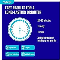 Vista 4 de MySmile Kit de bandejas blanqueadoras de dientes precargadas de 7 tratamientos con gel blanco de peróxido de hidrógeno al 12% para dientes