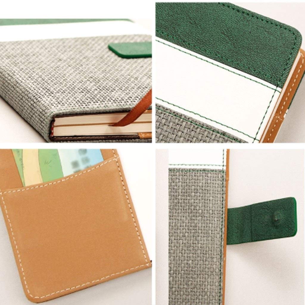 Taccuino creativo retrò ufficio multifunzione taccuino semplice Business Notebook Cancelleria Diario Planner Blocco note (A)