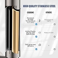 Vista 6 de CASAINC Válvula de ducha y kit de molduras, cabezal de ducha de lluvia redondo de 10 pulgadas con sistema de ducha montado en la pared