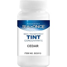 SEAL-ONCE Color Tints for Nano, Nano+Poly Wood, Marine, Exotic & MSC formulations. Mix One Tint per Gallon. Tints are for use on Wood only. Cedar