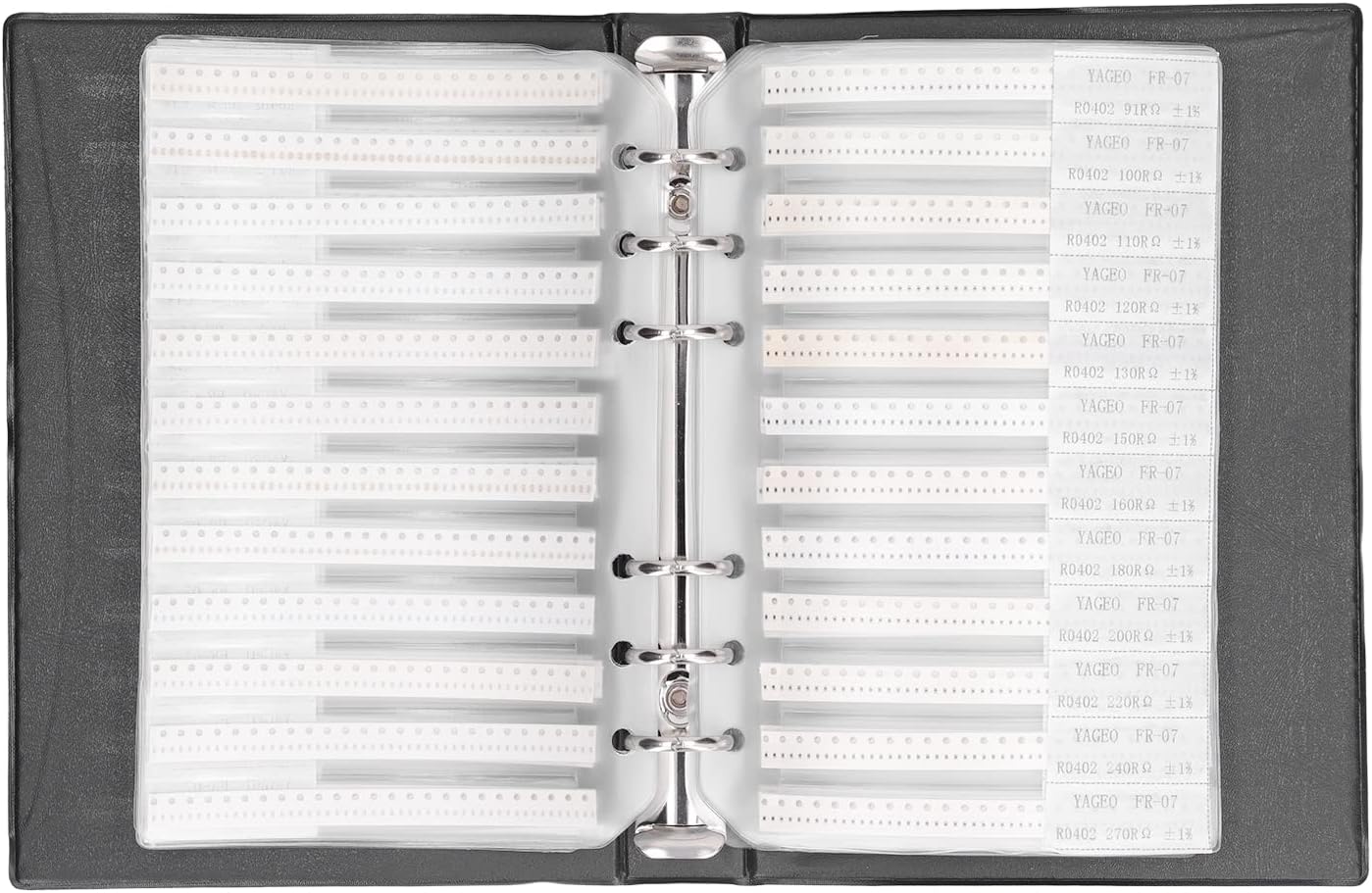 Capacitor 0402 8500PCS SMD Resistor Combo Sample Book 170 Types Capacitor Combo Sample Book Kit 1% Accuracy for Laboratory