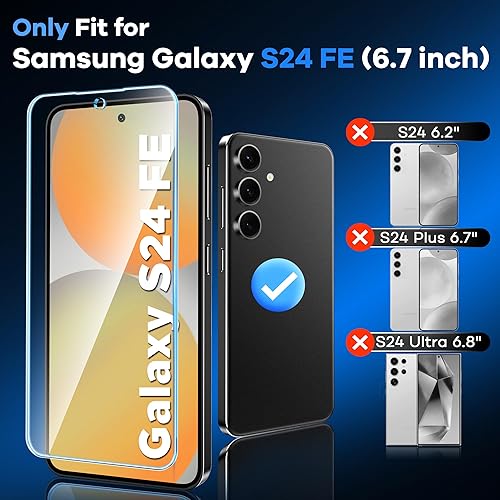 Miniatura 9 de AACL Protector de pantalla de vidrio templado para Galaxy S21 FE 5G, 6.4 pulgadas, [compatible con desbloqueo de huellas dactilares]