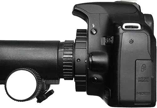 Miniatura 4 de Gosky Adaptador en T de cámara de telescopio de metal de 1.25 pulgadas y adaptador de anillo en T Nikon T2 para Nikon DSLR SLR (se adapta a Nikon