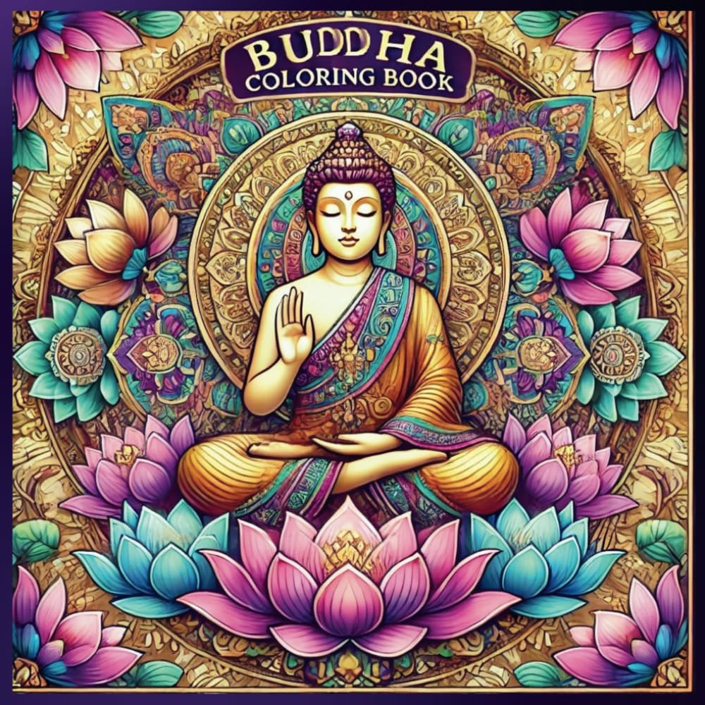 Buddha Design Coloring Book for Adults: A Journey of Relaxation and Mindfulness