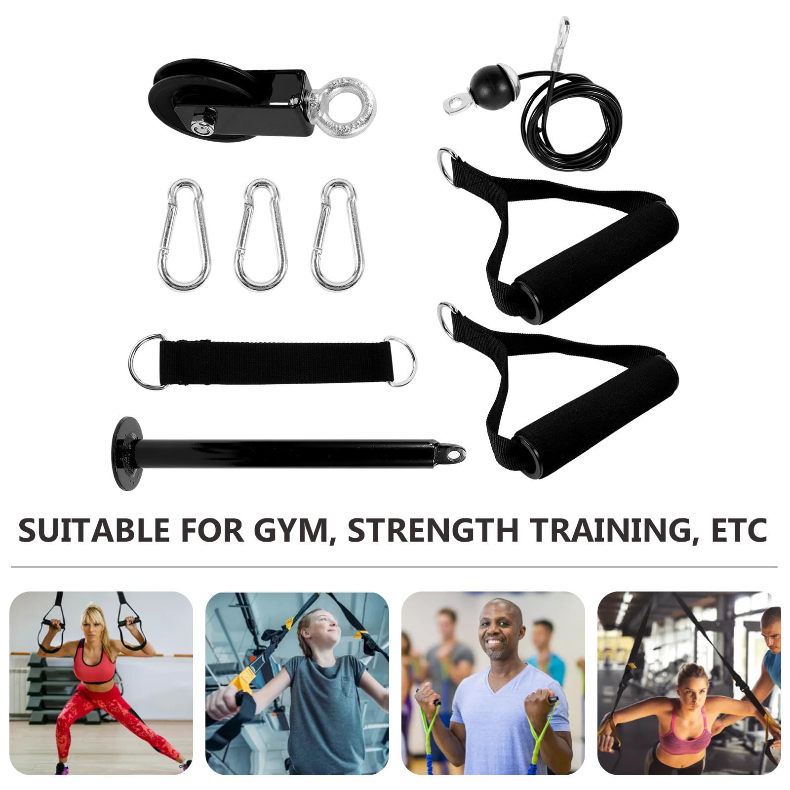 VICASKY Kit de Polea de Antebrazo Profesional para Gimnasio en Casa