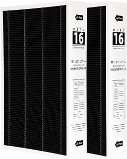 2 Pack 6672 MERV 16 Furnace Filter 16x25x5" Compatible with Lennox 6672